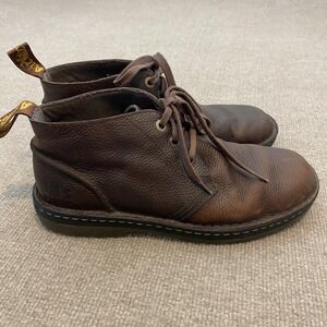 Dr. Martens Sussex Boots Mens Size 9 Brown Leather Chukka Ankle Slip Resistant